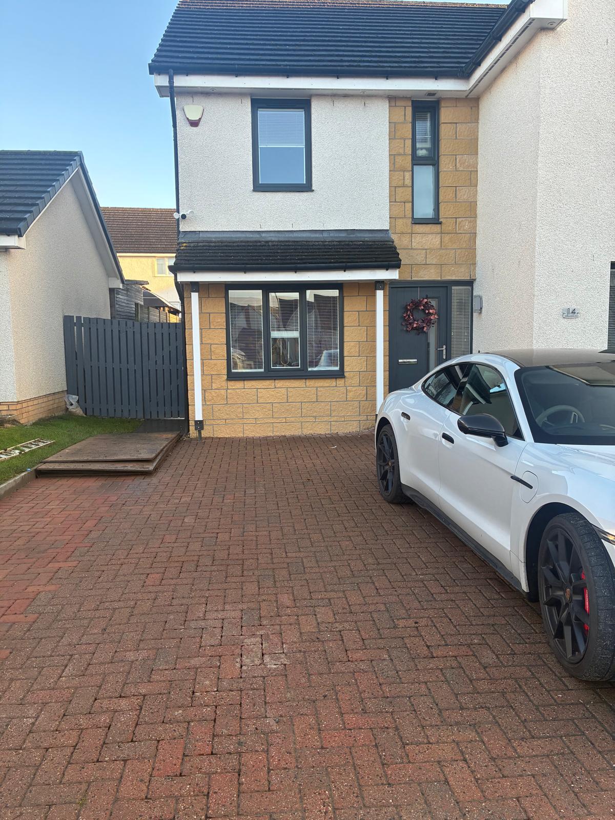 Garage Conversion Exterior by M4 Contractors Lanarkshire